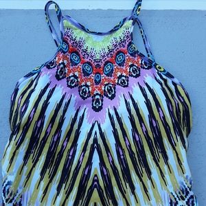 New Blooming Jelly High Neck Strappy Swimsuit S